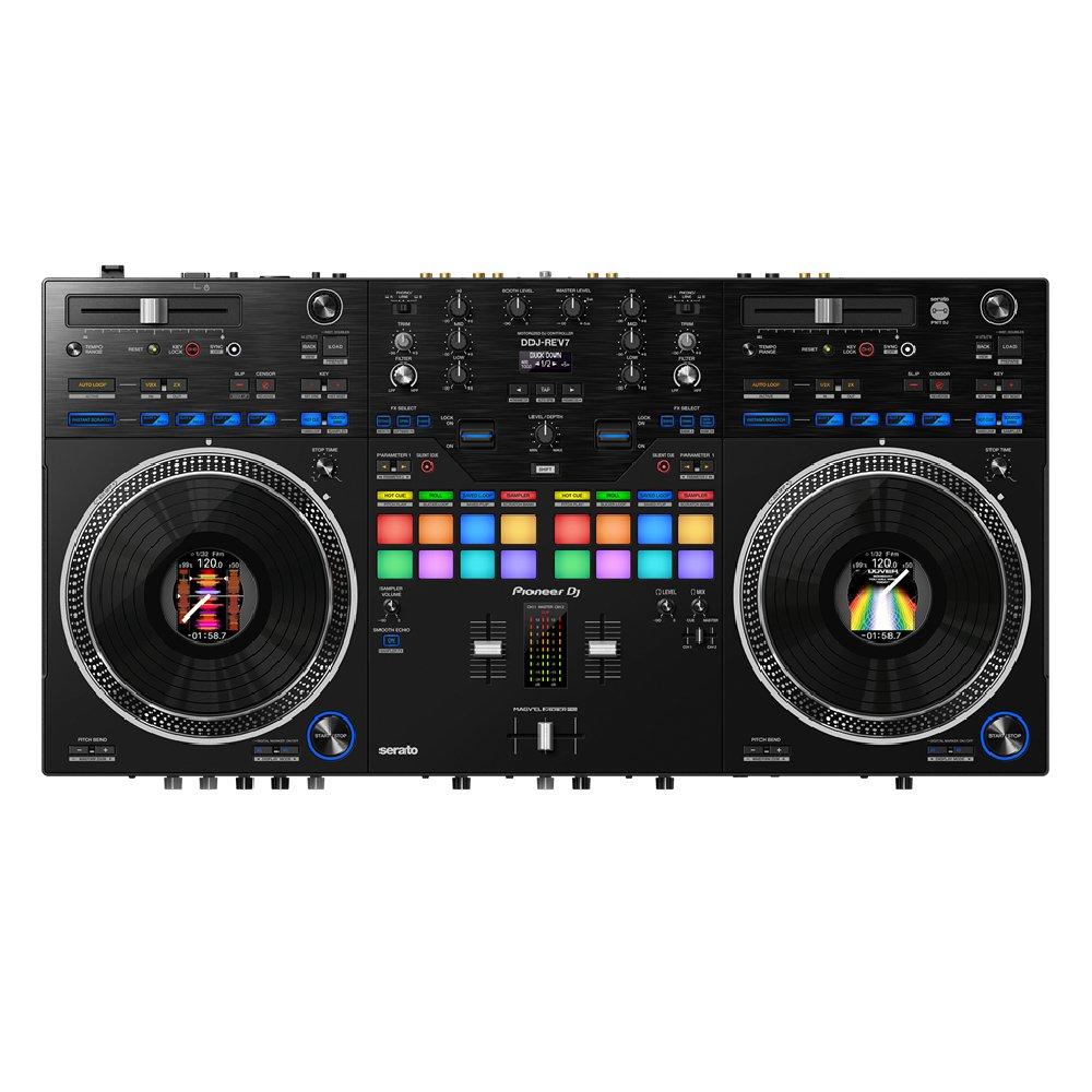 Pioneer DJ 2-Deck Serato Ctr, PIONEER REV-7 - Black