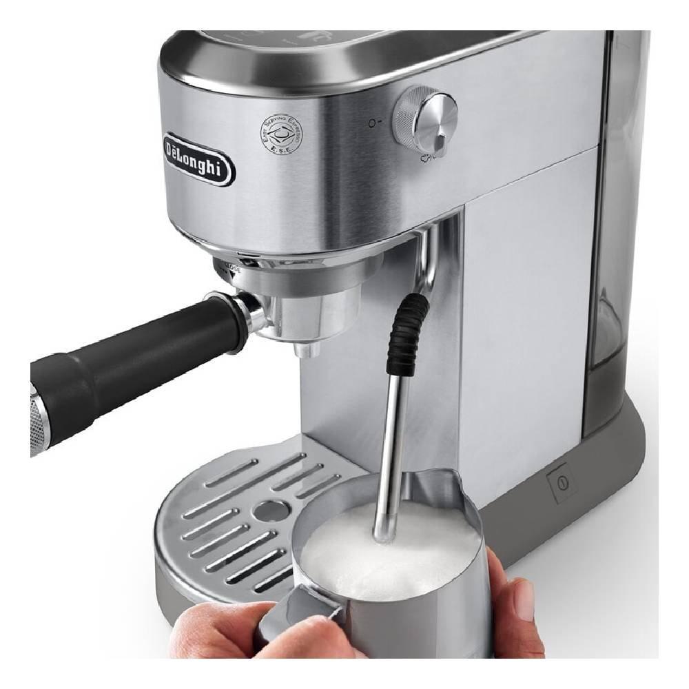 Dedica Duo Espresso Machine with Cold Brew, EC890.M - Silver Metal 
