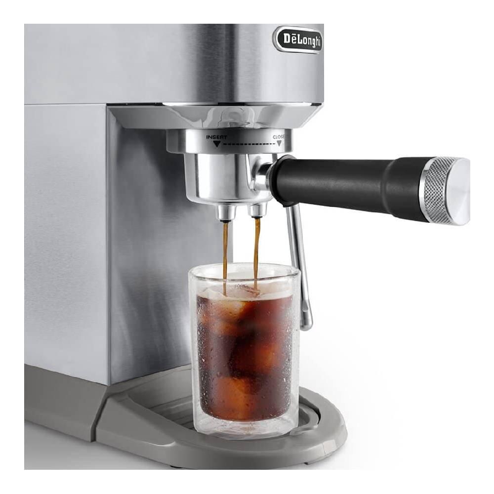Dedica Duo Espresso Machine with Cold Brew, EC890.M - Silver Metal 
