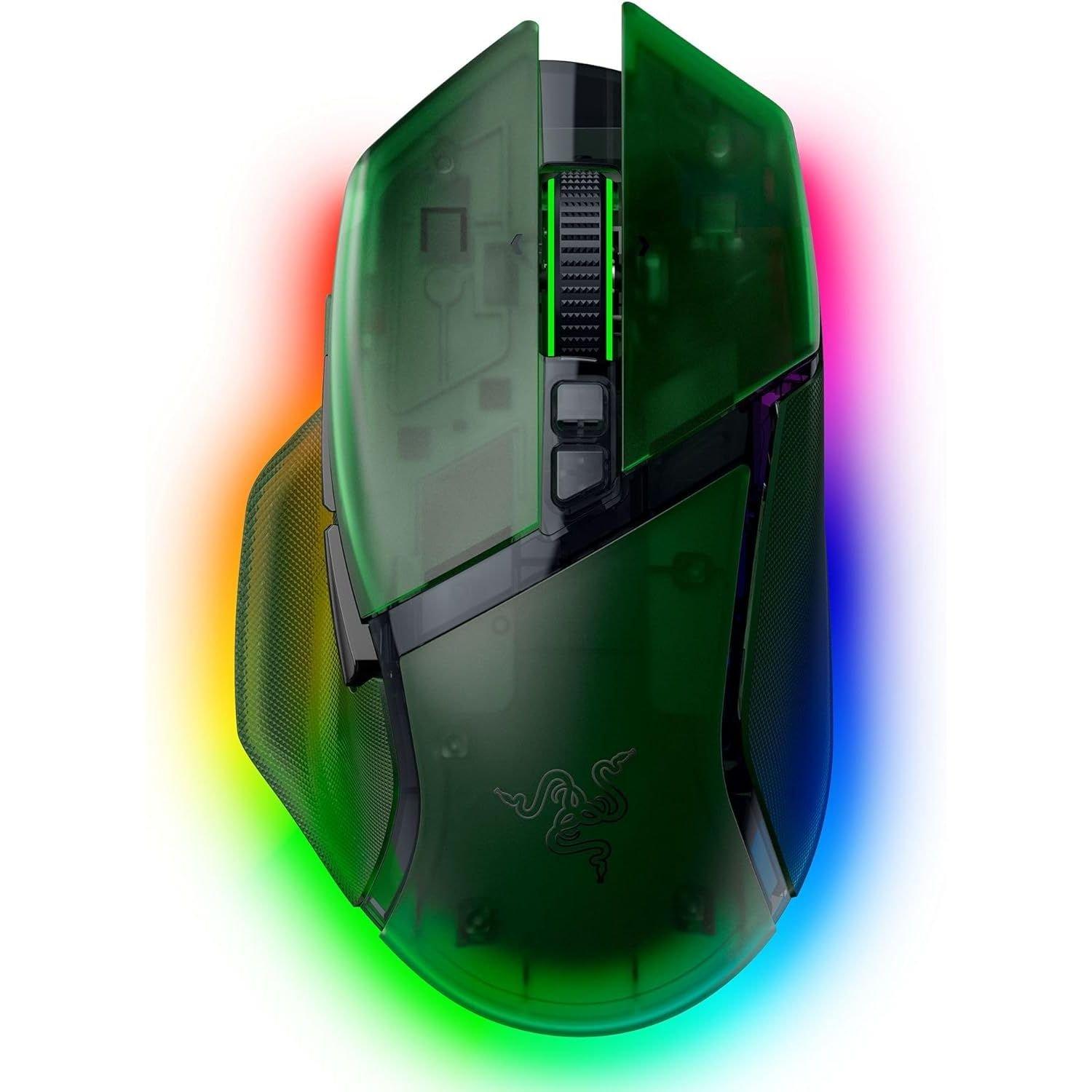 Razer Basilisk V3 Pro 35K Wireless Gaming Mouse, RZ01-05240300-R3U1 - Phantom Green
