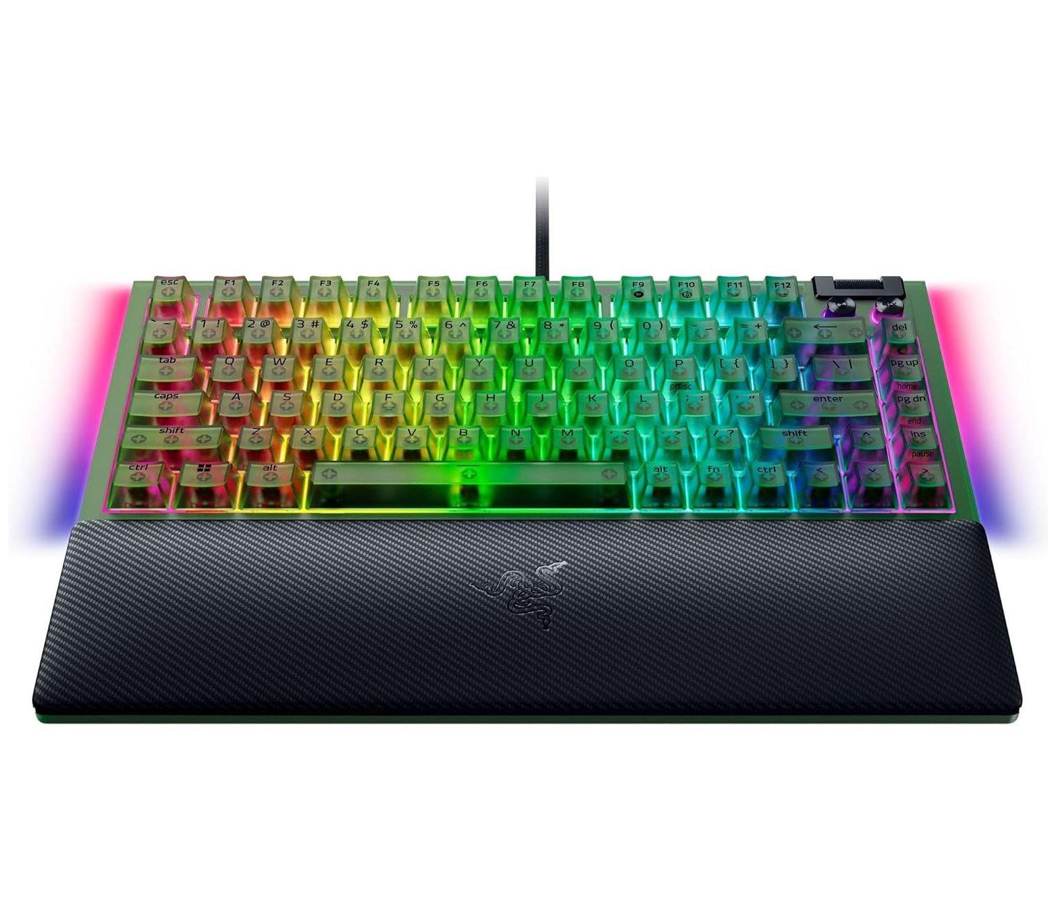 Razer BlackWidow V4 Mechanical Gaming Keyboard, RZ03-05003400-R3U1 - Phantom Green