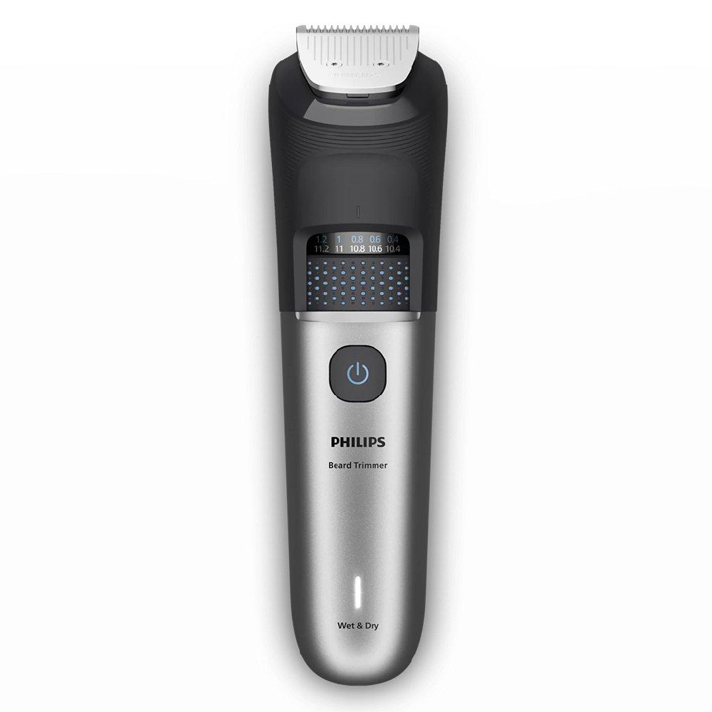 Philips Beard Trimmer BT7670/15 | 40 length settings 0.4–20 mm | Catches cut hairs to reduce mess | Wet & dry | Up to 120 min cordless | USB-A charging | Charging stand + pouch
