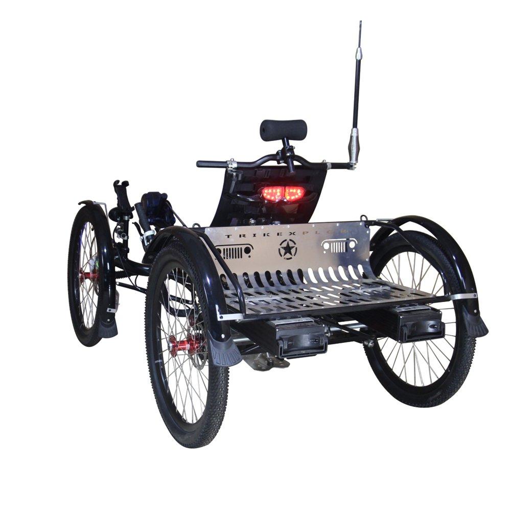 Pre-Order TrikExplor 4WD Sport Utility Quad E-Bike - Black