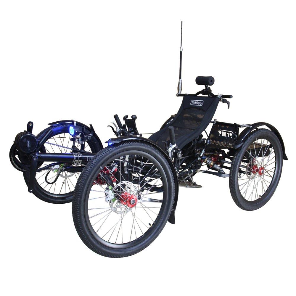 Pre-Order TrikExplor 4WD Sport Utility Quad E-Bike - Black