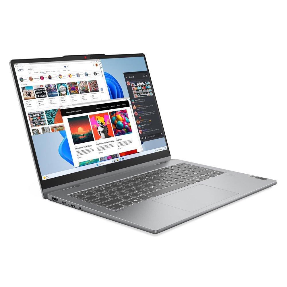 Lenovo IdeaPad 5 2-in-1 Laptop, Intel Core i7, 16GB RAM, 1TB SSD, Intel UHD Graphics, 14”, Windows 11 Home, 83KX003YAX - Grey