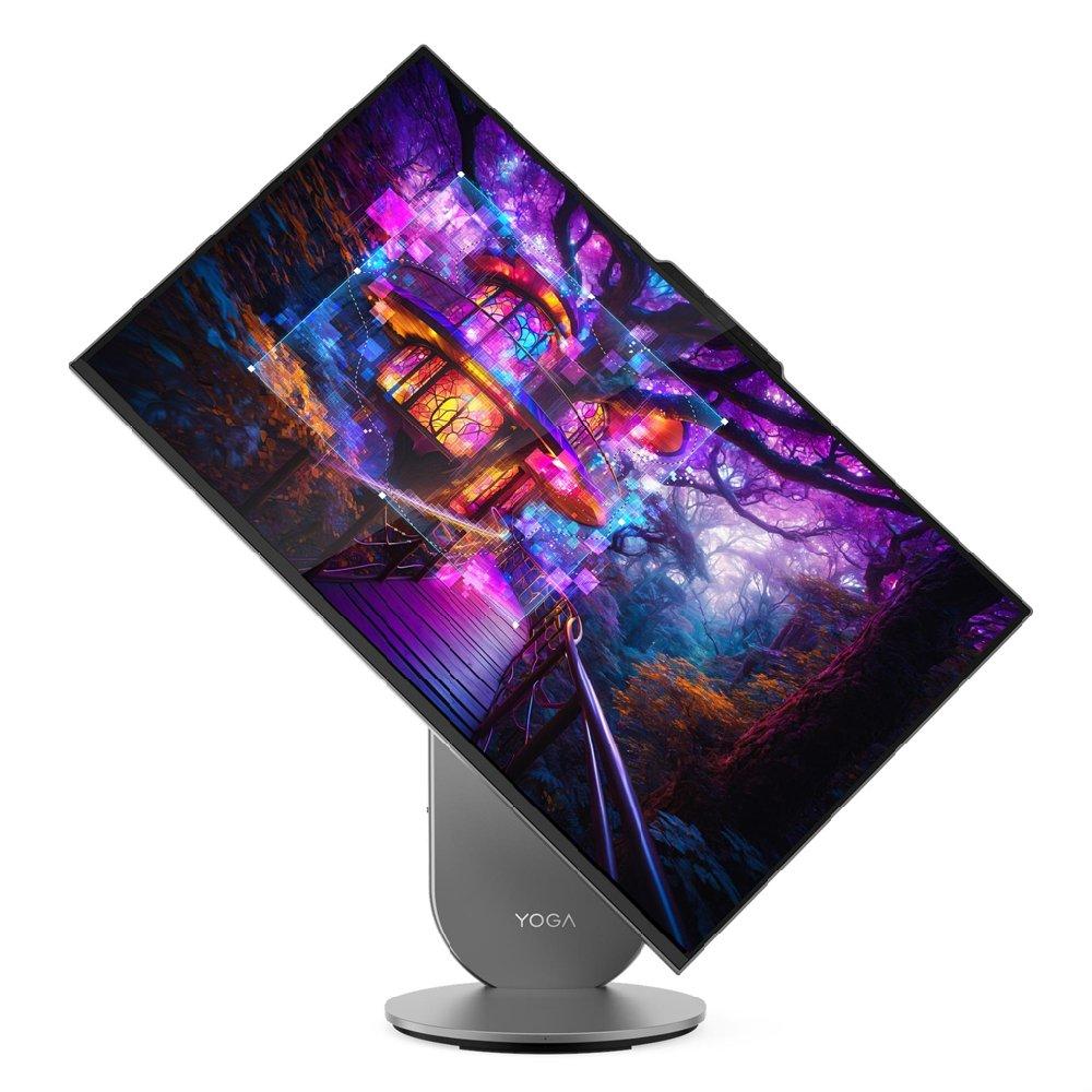 Lenovo Yoga All-in-One Desktop, Intel Core Ultra 9, 27", 32GB RAM, 1 TB SSD, NVIDIA GeForce RTX, Windows 11 Pro, F0J2001UAX - Grey