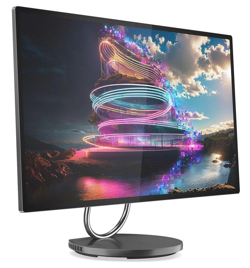 كمبيوتر لينوفو يوجا الكل في واحد، إنتل كور ألترا 7، 32 جيجابايت رام، 1 تيرابايت اس اس دي، إنفيديا جي فورس ار تي اكس 4050، 31.5 بوصة فائقة الوضوح، ويندوز 11 برو، F0HX0004AX - رمادي