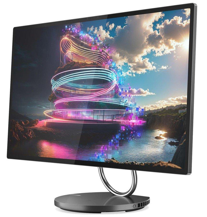 كمبيوتر لينوفو يوجا الكل في واحد، إنتل كور ألترا 7، 32 جيجابايت رام، 1 تيرابايت اس اس دي، إنفيديا جي فورس ار تي اكس 4050، 31.5 بوصة فائقة الوضوح، ويندوز 11 برو، F0HX0004AX - رمادي