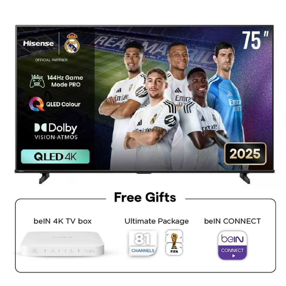 Hisense 75-inch QLED 4K Smart TV 144Hz, 75Q71Q