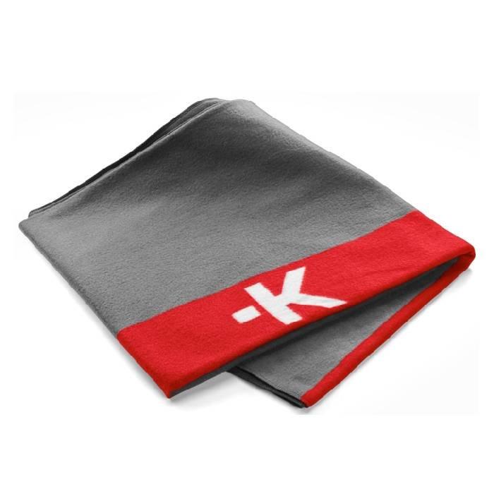 بطانية سفر من سكروس، KTA1001TBLDGCN - رمادي داكن/أحمر