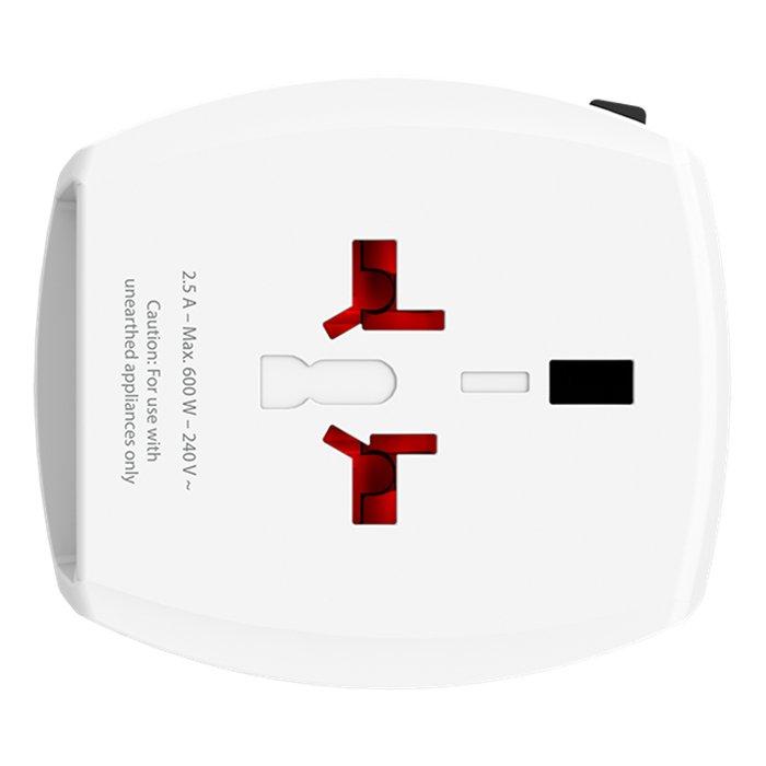 Skross MUV USB A Travel Adapter, 1302960 – White