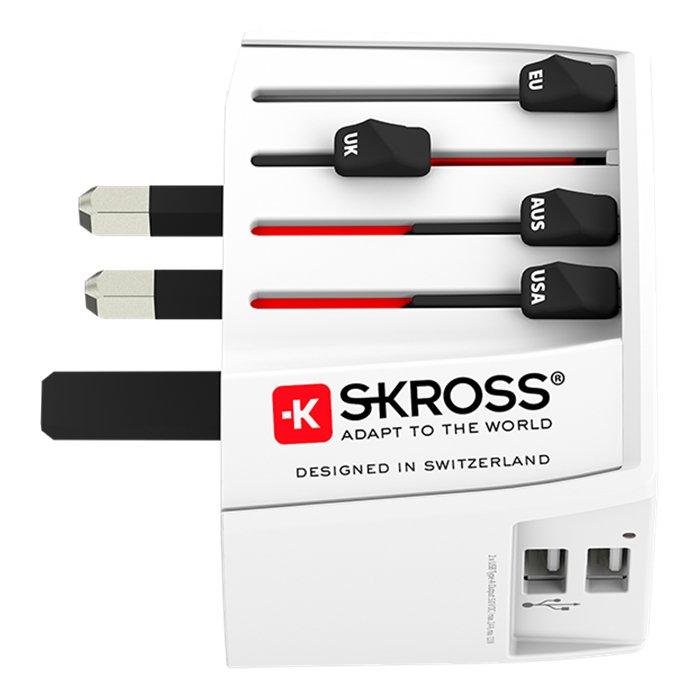 Skross MUV USB A Travel Adapter, 1302960 – White