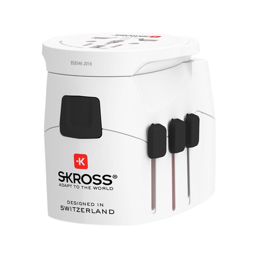 Skross Pro Light USB Travel Adapter, 1.302475 – White
