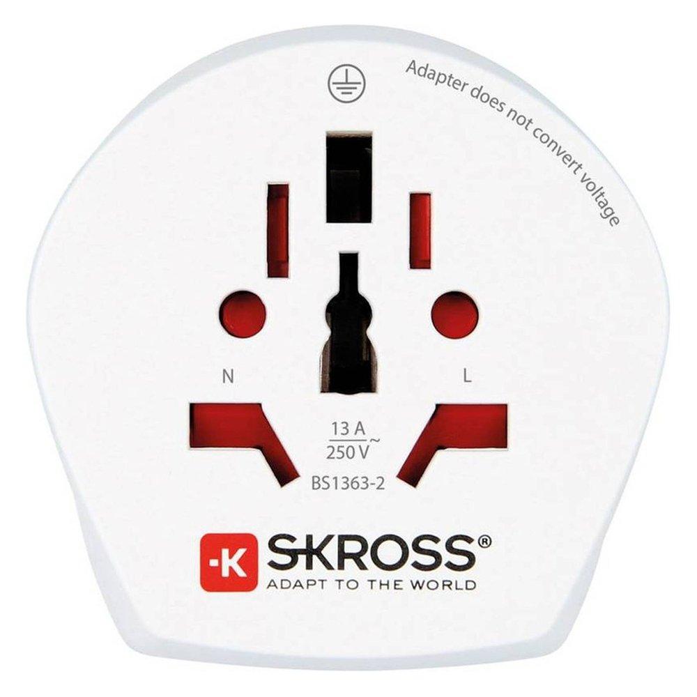 محول سكروس كومبو من العالم إلى الهند، 1500215-E - أبيض