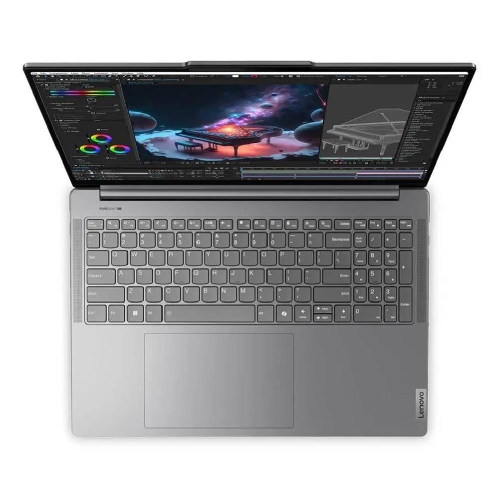 Lenovo Yoga Pro 9 Laptop, Intel Core Ultra 9, 16”, 64GB RAM, 2TB SSD, NVIDIA GeForce RTX 5070, Windows 11 Home, 83L00030AX – Grey