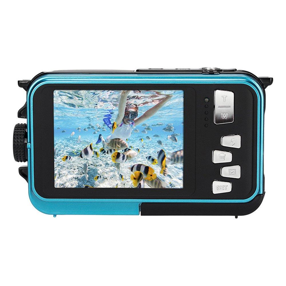 Agfa 24MP Waterproof Digital Camera, WP8000BL – Blue
