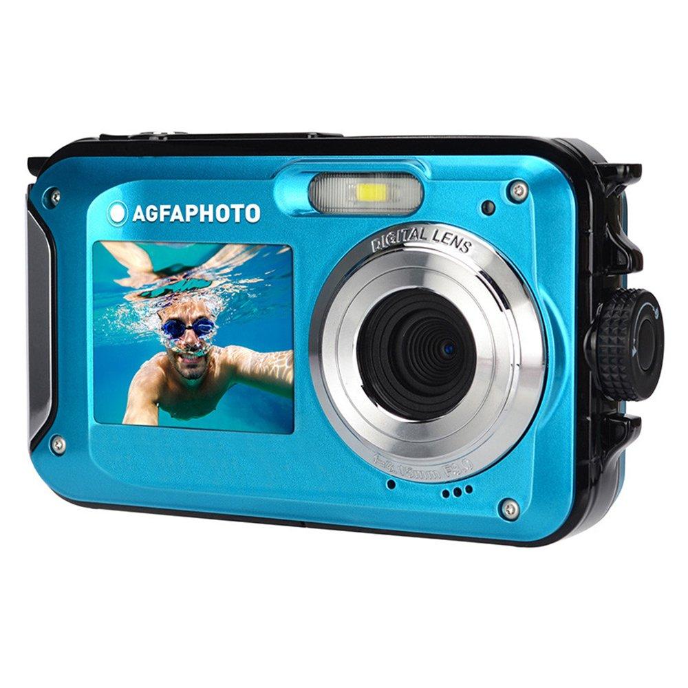 Agfa 24MP Waterproof Digital Camera, WP8000BL – Blue