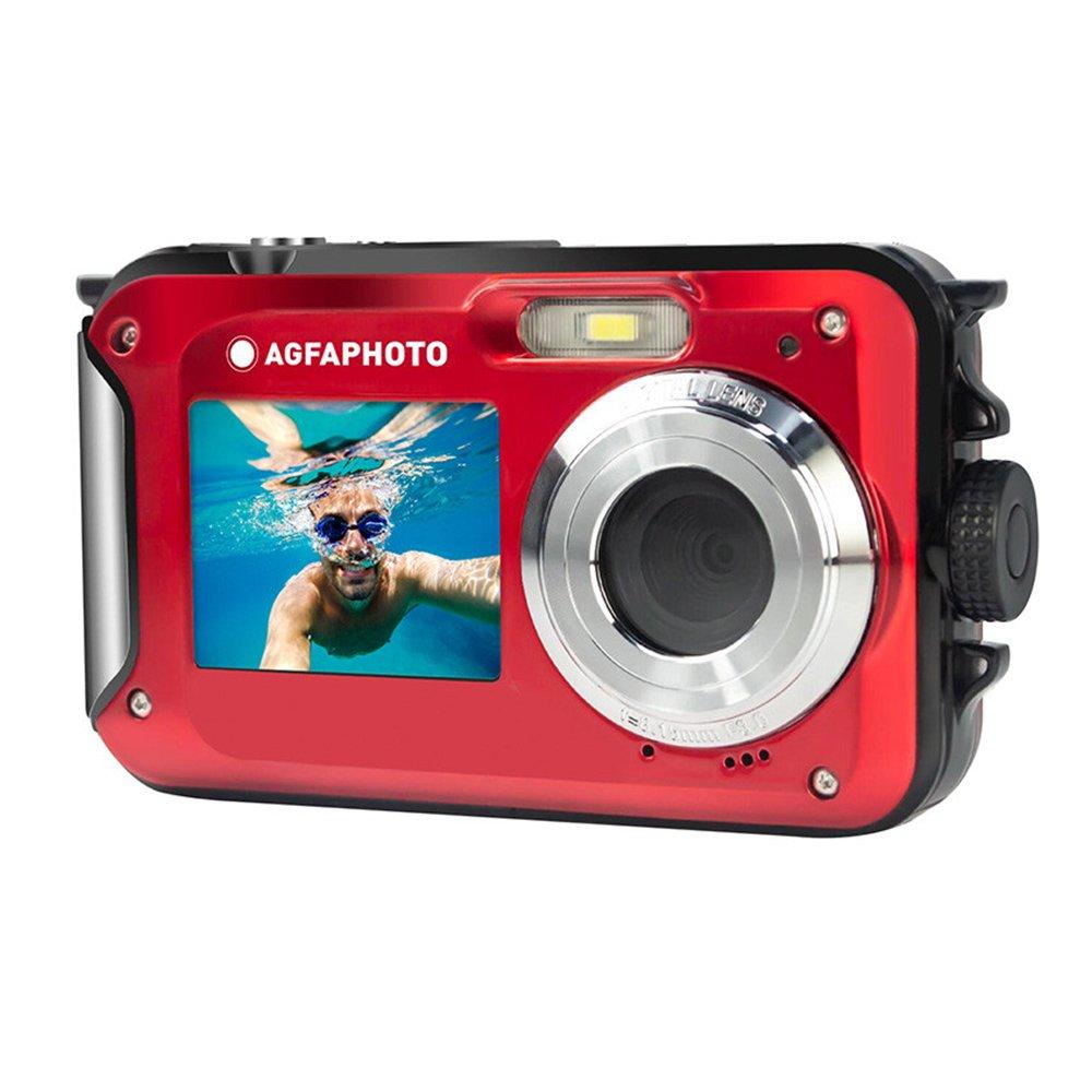Agfa 24MP Waterproof Digital Camera, WP8000RD – Red