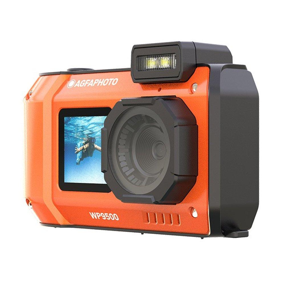 Agfa 24MP 4K Waterproof Digital Camera, WP9500OG – Orange