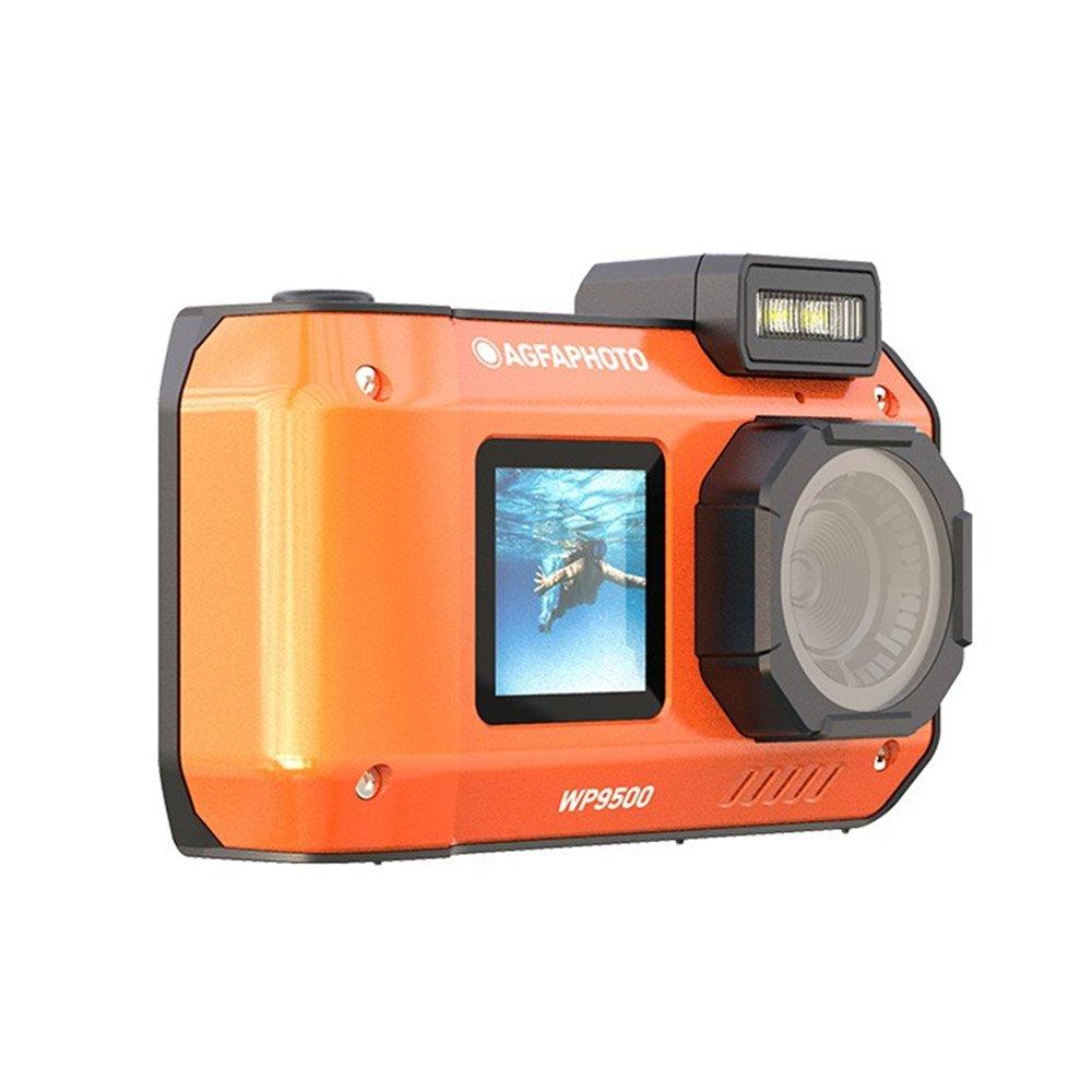 Agfa 24MP 4K Waterproof Digital Camera, WP9500OG – Orange