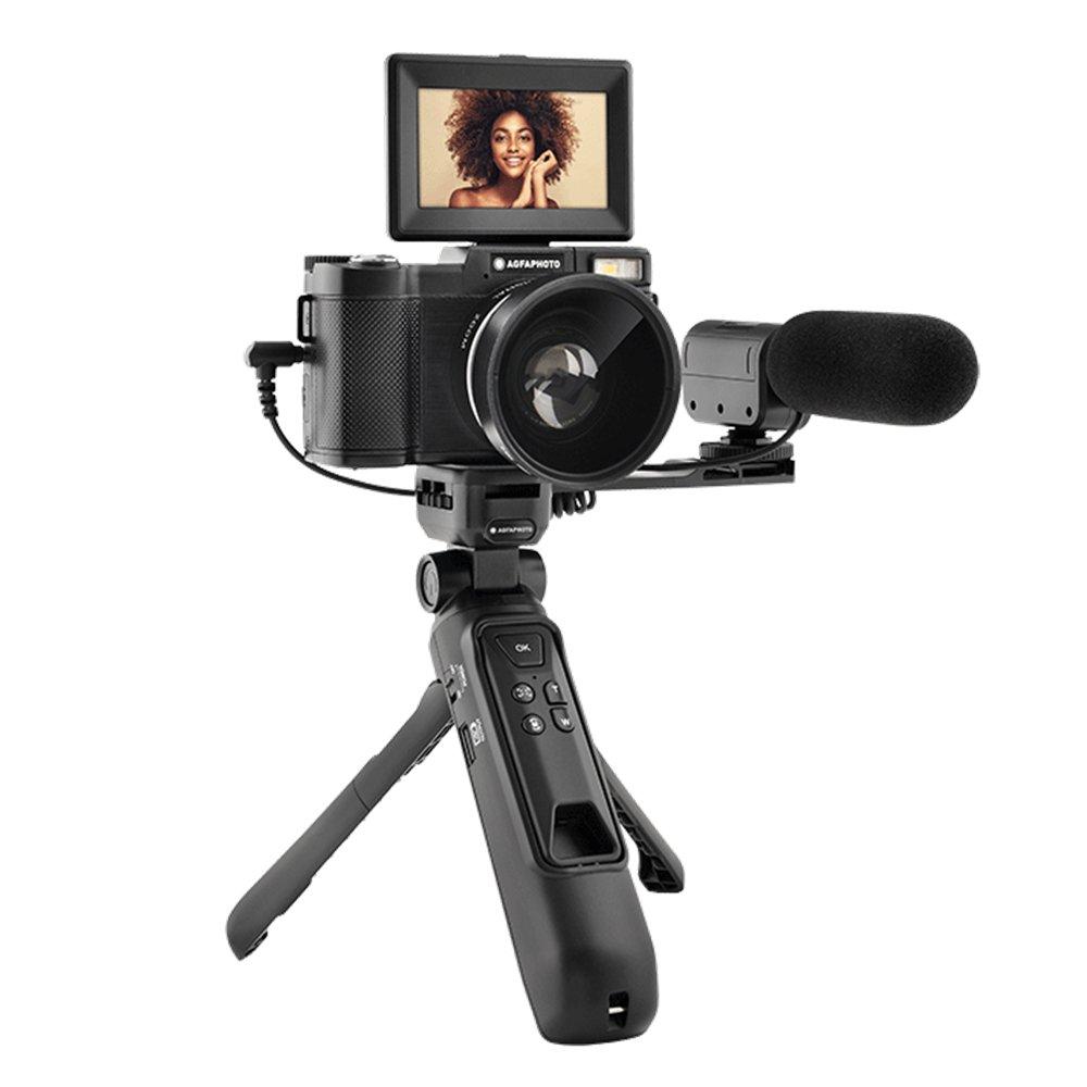 Agfa 24MP 4K Vlogging Camera, VLG4KDIG – Black