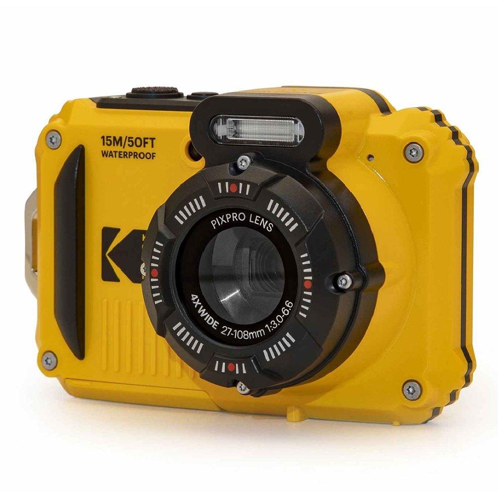 Kodak Pixpro Waterproof Digital Camera, 4x Optical Zoom, WPZ2YL - Yellow