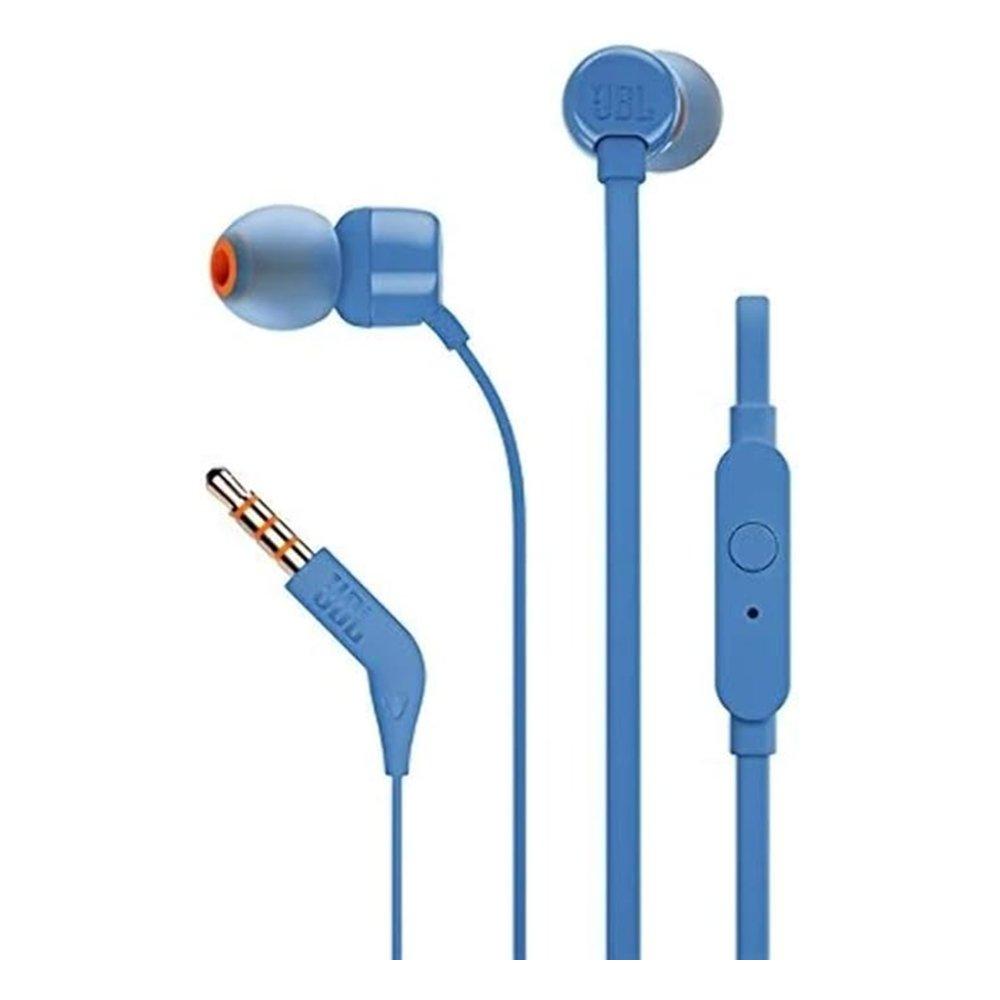 JBL TUNE 110 Wired In-Ear Headphones – Blue