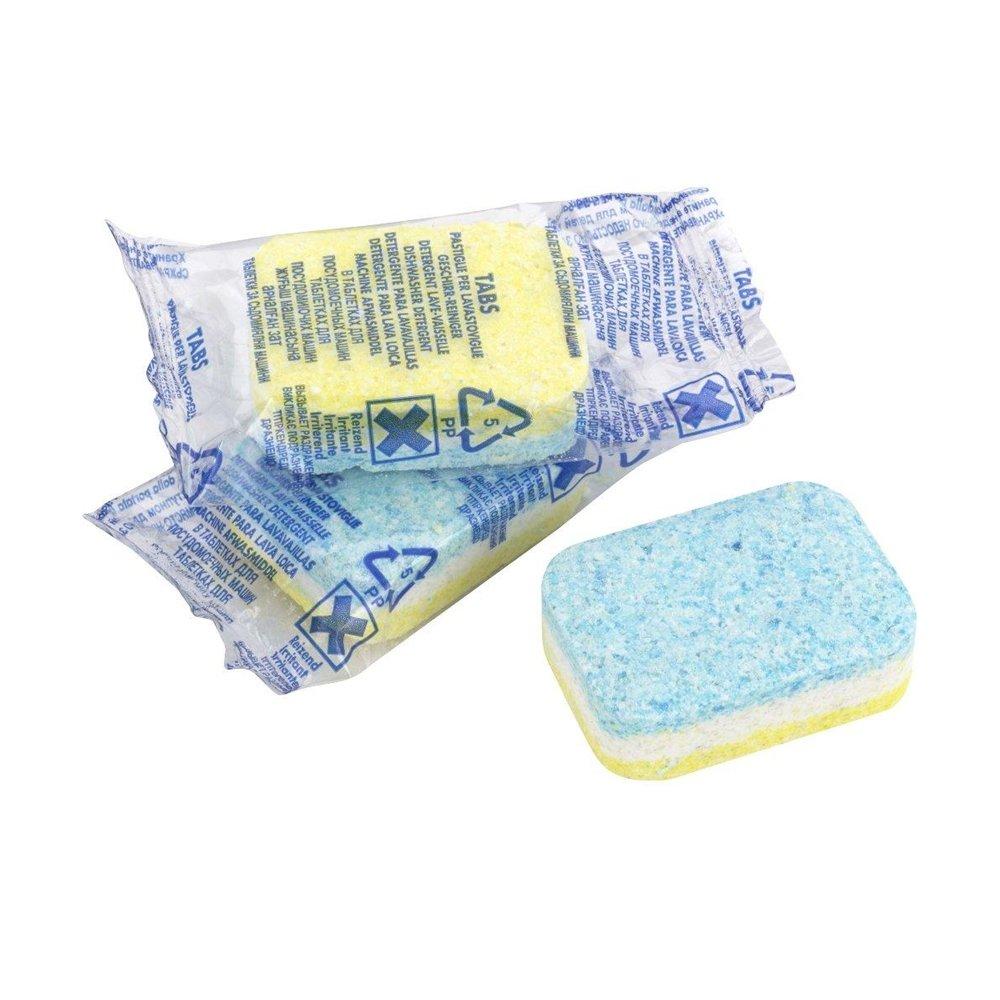 Bundle WPro RIL250 Liquid Rinsing Aid, Regenerating Salt, and TAB210 Multi-Function Dishwasher Tablets