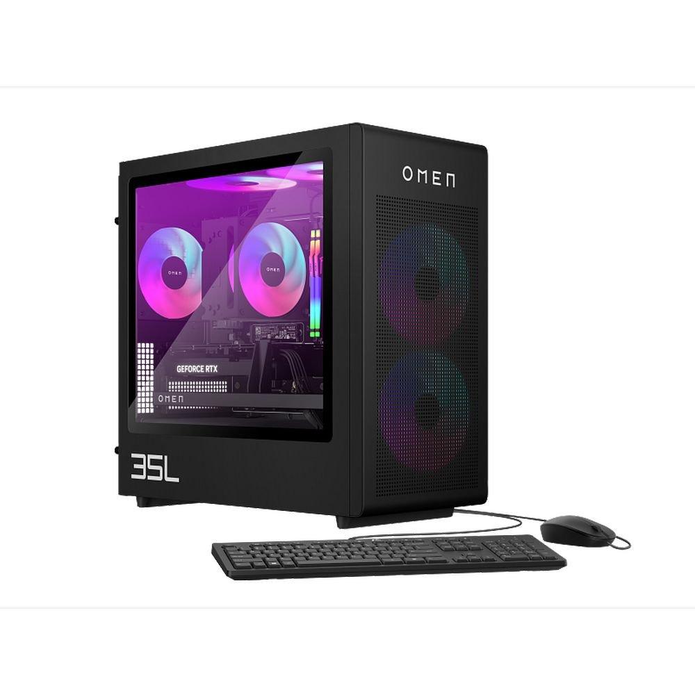 HP OMEN 35L Gaming Desktop, Intel i7, 64GB, 2TB, NVIDIA GeForce RTX 5080, Windows 11 Home, GT17-0000NE - Black