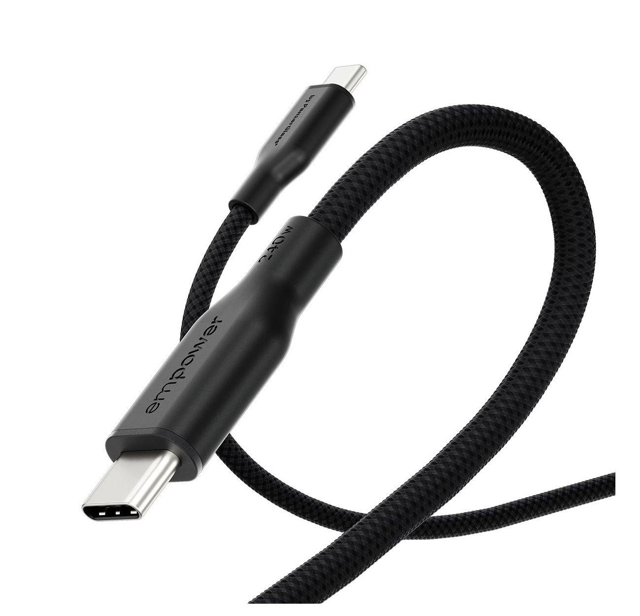 PanzerGlass Empower USB-C to USB-C Charging cable, 60W, 2M, EM85432 - Black