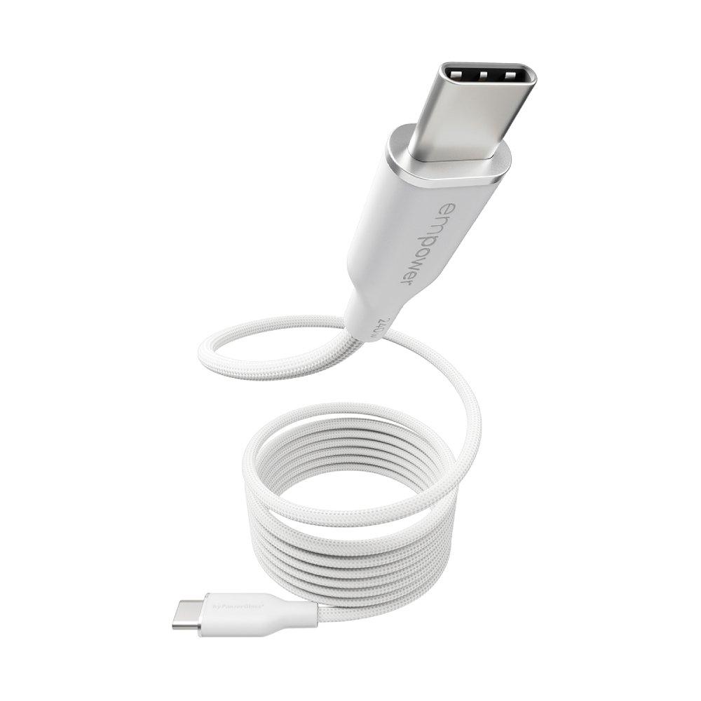 PanzerGlass Empower USB-C to USB-C Magnetic Charging cable, 240W, 1.5M, EM68208 - White