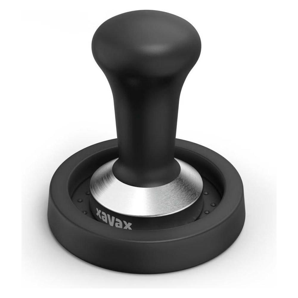 Xavax Coffee Tamper SS, 51mm, Black.