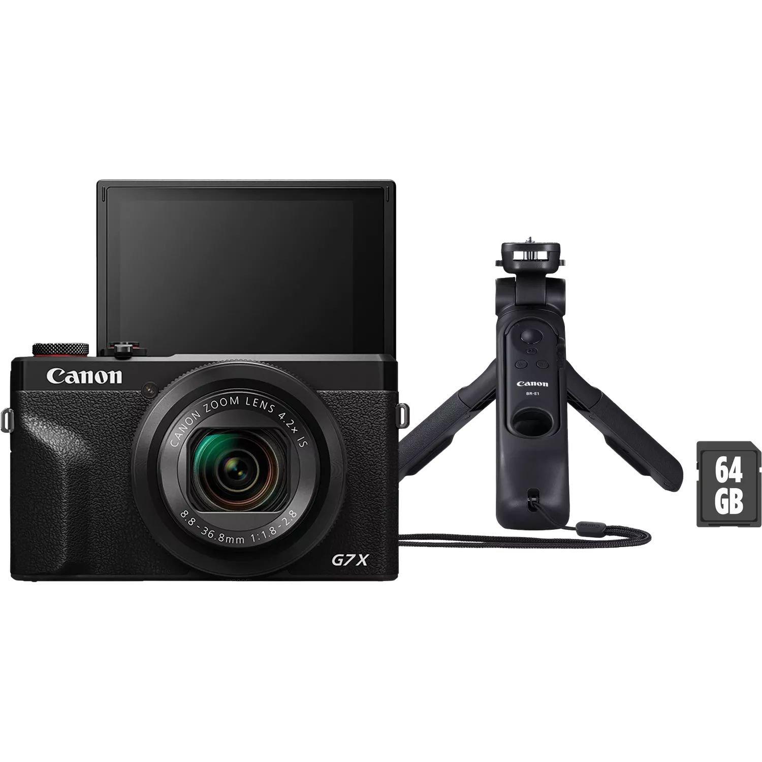 Canon Powershot G7 X Mark III Premium Vlogger Kit, 3637C027AA - Black