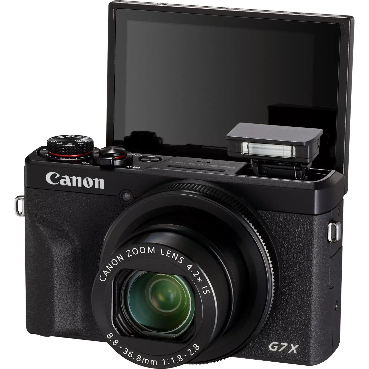 Canon Powershot G7 X Mark III Premium Vlogger Kit, 3637C027AA - Black