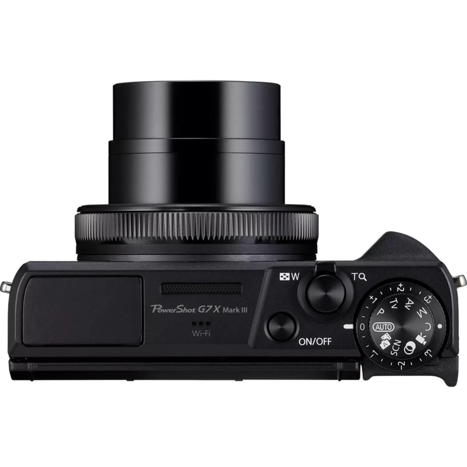 Canon Powershot G7 X Mark III Premium Vlogger Kit, 3637C027AA - Black