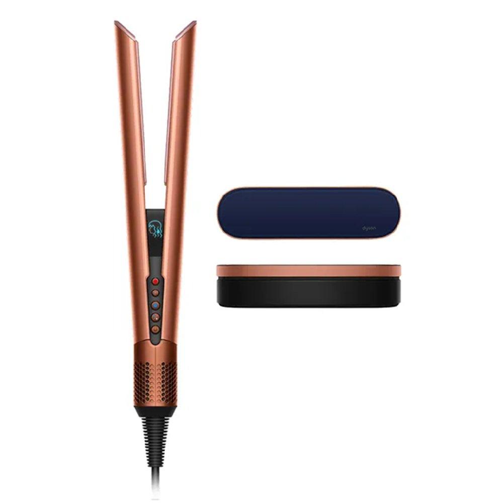 مجفف شعر ومكواة فرد الشعر دايسون إيرستريت، 1600 واط، HT0 - كهرماني حريري