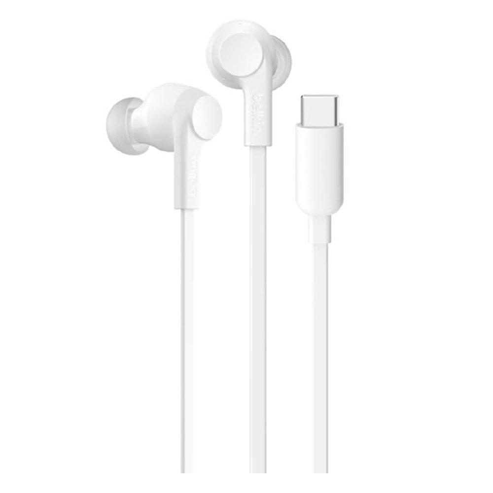 Belkin SoundForm ANC Wired Earbuds, G3H0003HQWH - White