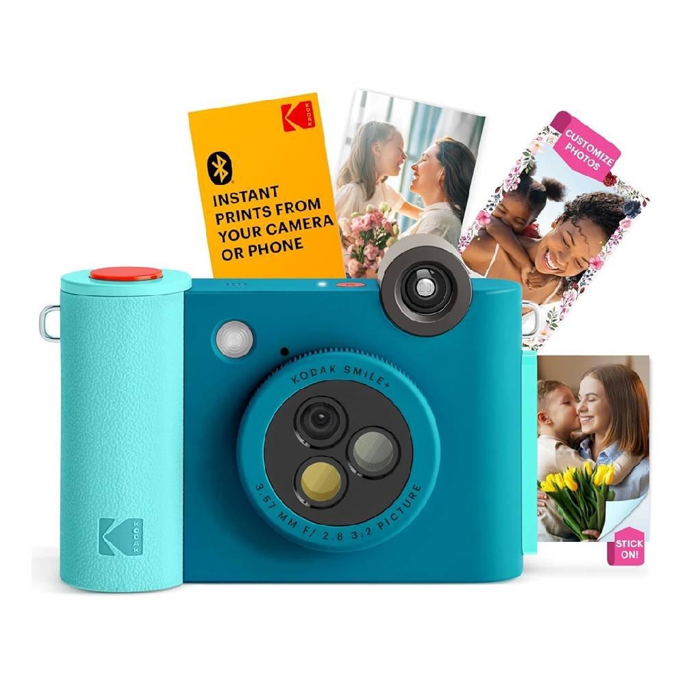 Kodak Smile+ 2x3 Digital Instant Camera with Mobile photo Printer - Effect Lenses, RODSMPCAMBL - Blue