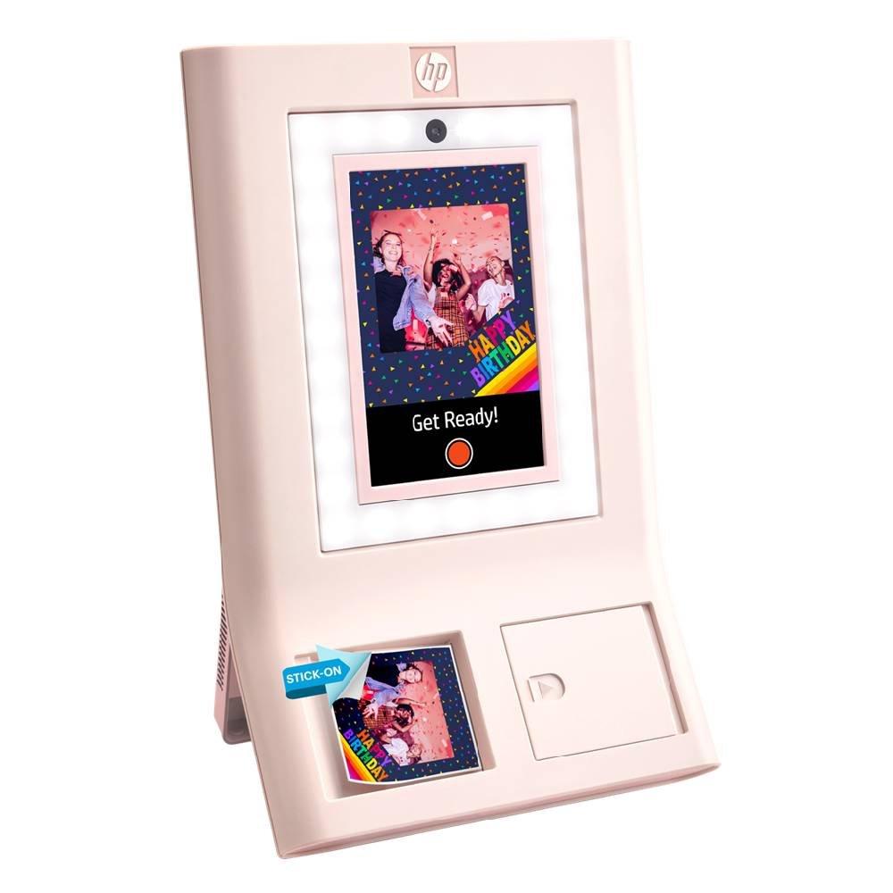 HP Sprocket Photobooth Instant 3x4” Color Photo Printer, HPISPPBPK- Pink