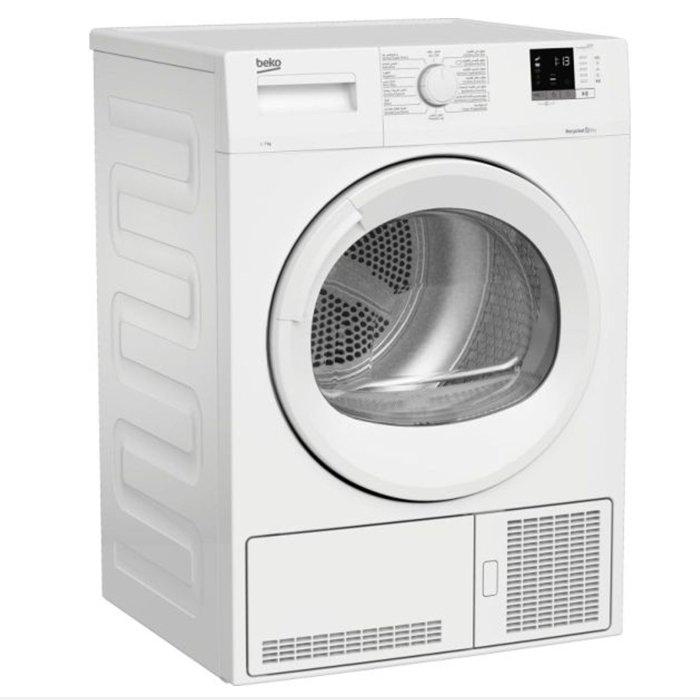 Beko Dryer + Front Load Washer + Wansa Washer and Dryer Stacking Unit, Bundle, WCV7612KW+DC7W