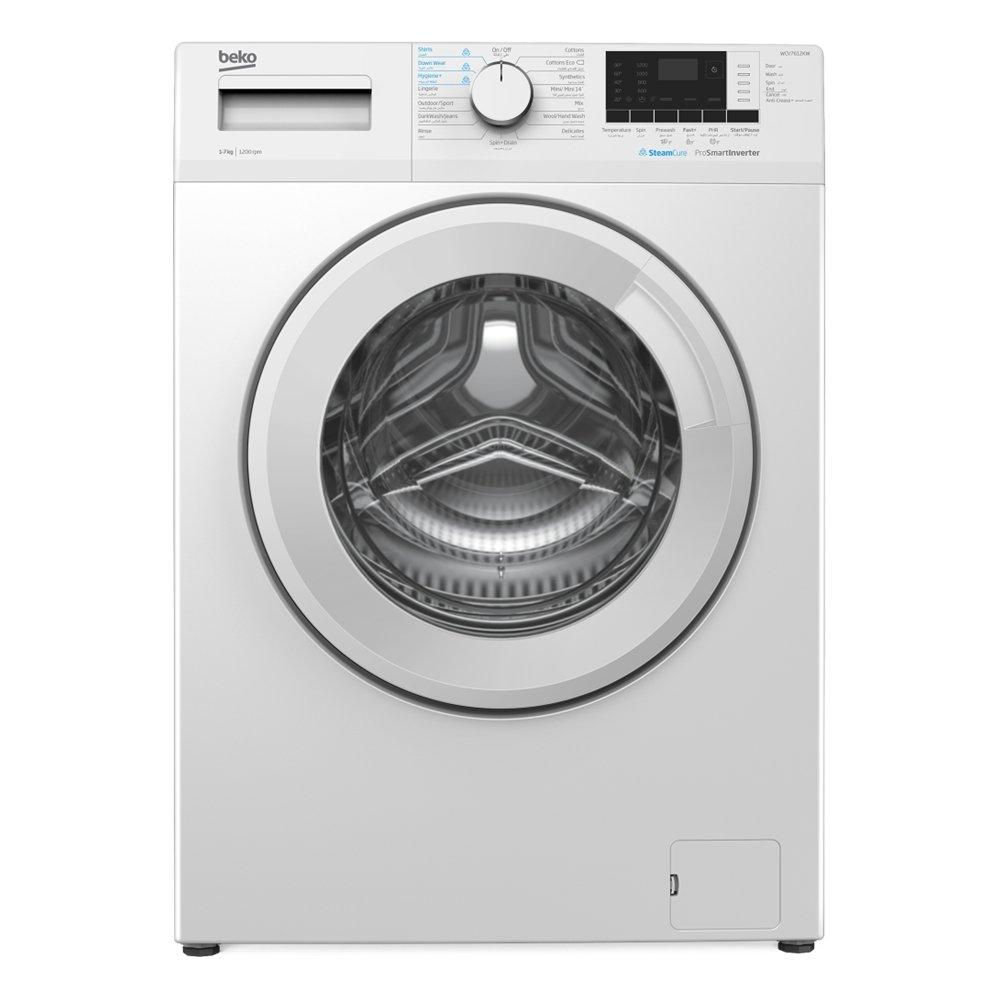 Beko Dryer + Front Load Washer + Wansa Washer and Dryer Stacking Unit, Bundle, WCV7612KW+DC7W