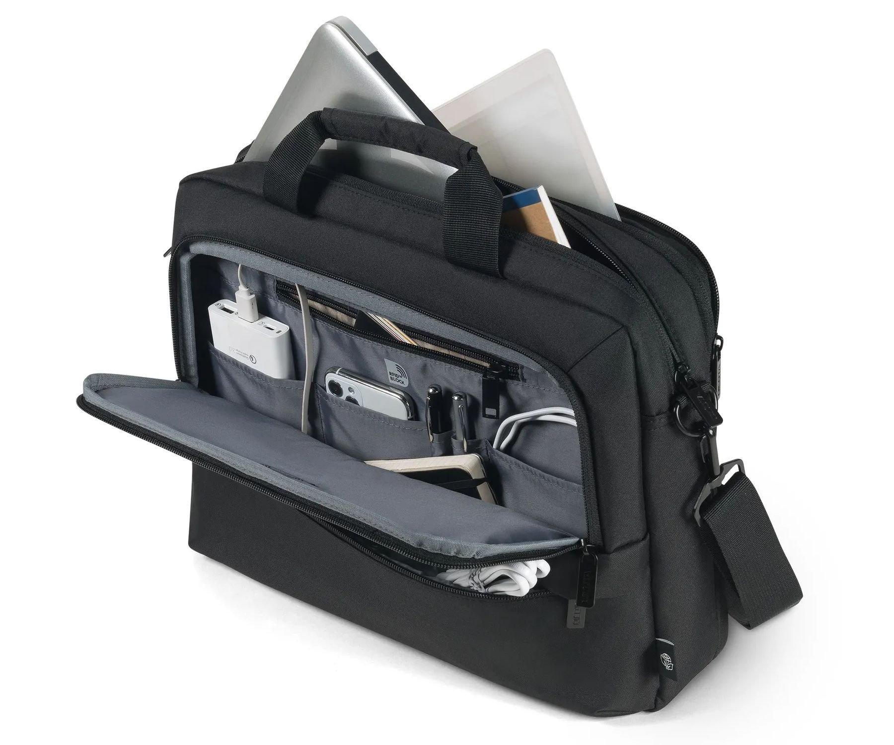 Dicota Eco Top Traveller CORE Laptop Case, 13-14.1 Inch, D32033-RPET - Black