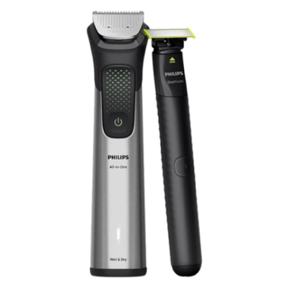 Philips All-in-One Trimmer MG9535/15 | 17-in-1 Face, Hair & Body Grooming | OneBlade for Precision Styling | 120min Cordless, Showerproof | Travel Pouch Included