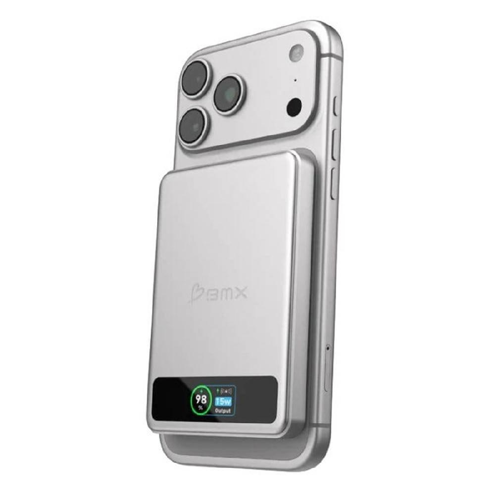 BMX Power Bank Magnetic 5000mAh, BMX-B939-05-SI - Silver