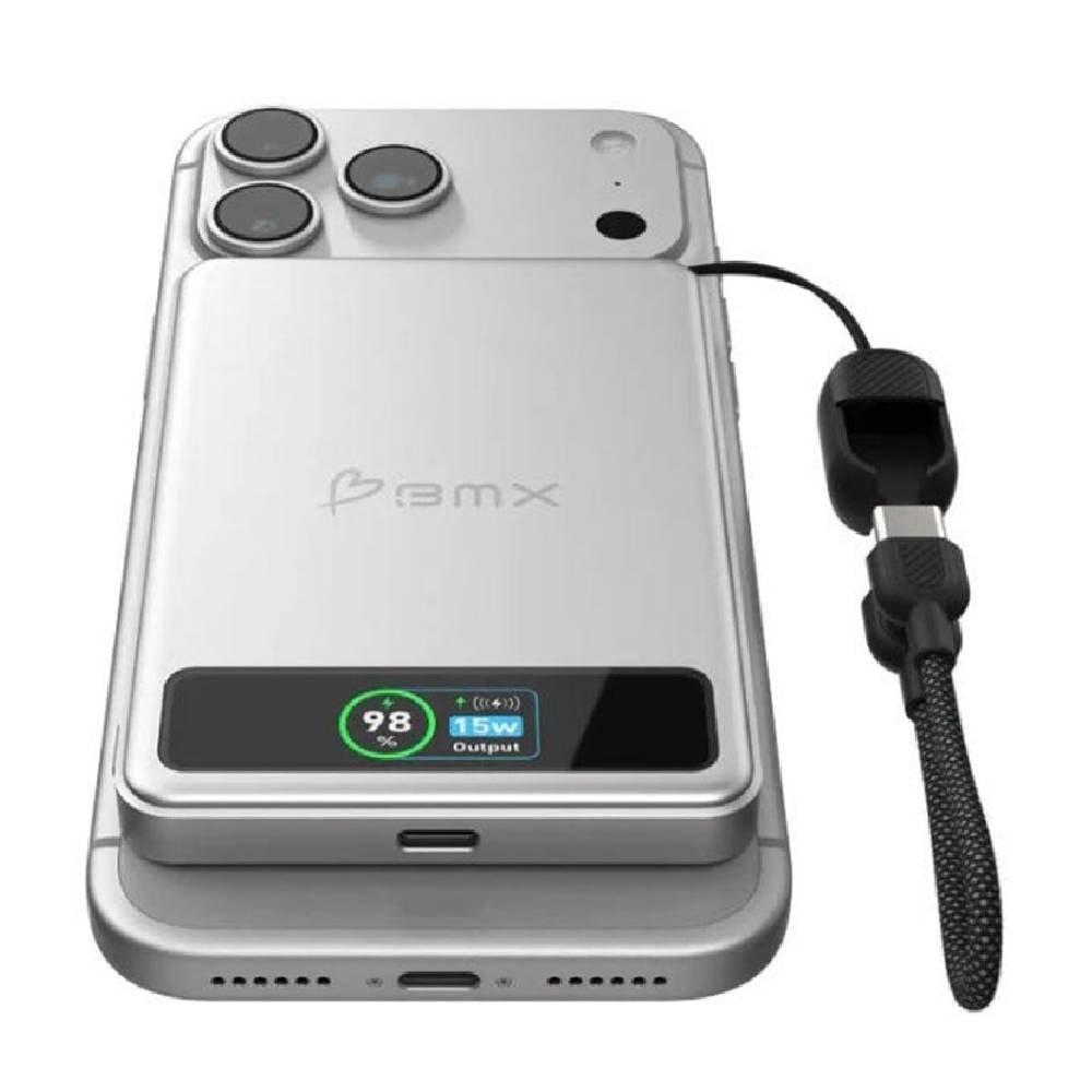 BMX Power Bank Magnetic 5000mAh, BMX-B939-05-SI - Silver