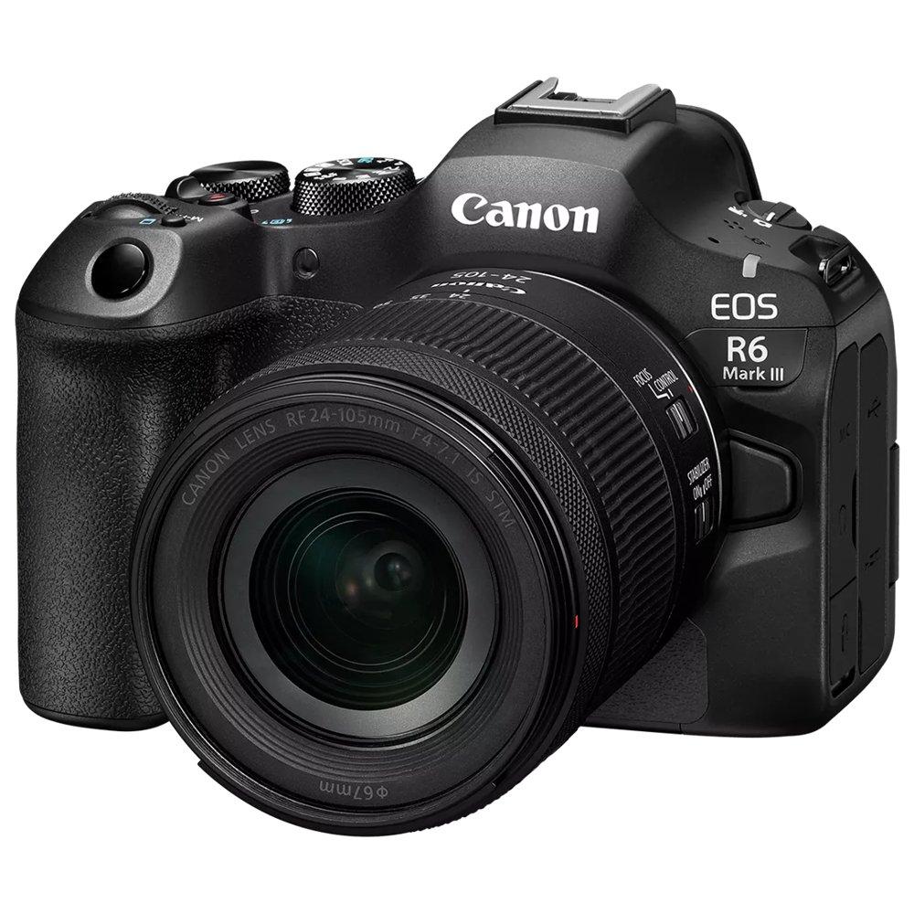 Canon EOS R6 Mark III Camera with RF24-105mm F4-7.1 STM Lens - Black