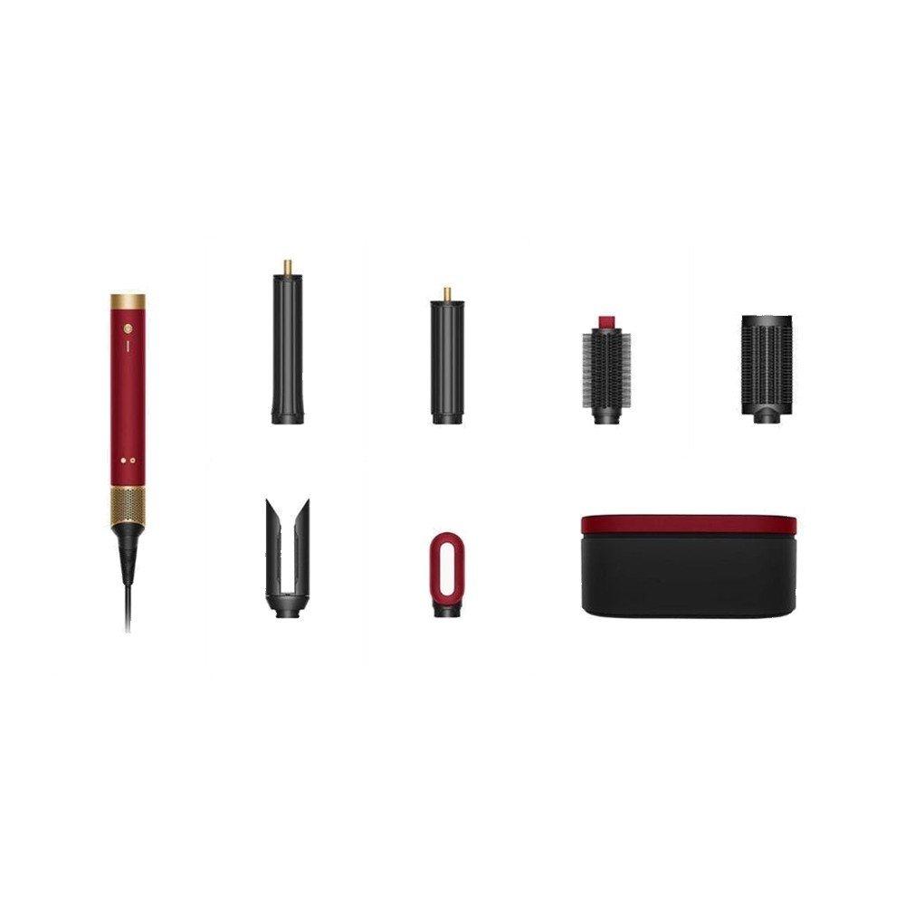 Dyson Airwrap Co-anda2x Multi-Styler and Dryer, 1700W, 6-in-1 Styling, Bluetooth App Control, Hyperdymium 2 Motor, AirSmooth2x Attachment, Straight + Wavy, 176937-01 – Red Velvet/Gold