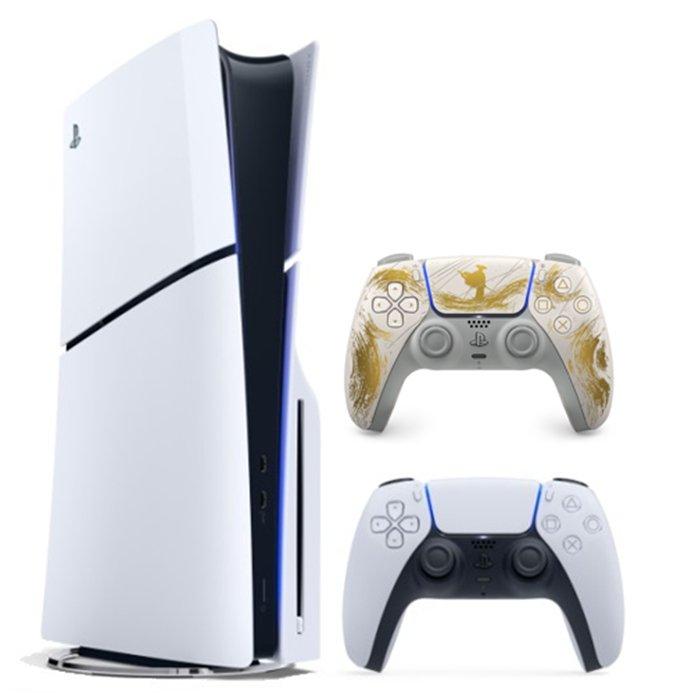 Sony PlayStation 5 Bundle of Slim - Disc Edition Console + Ghost of Yotei Gold Controller