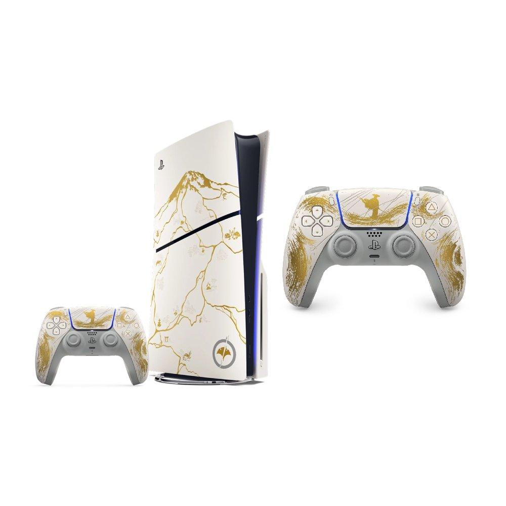 Sony Disc PlayStation 5 Console +  DualSense Wireless Controller - Ghost of Yotei Gold Limited Edition