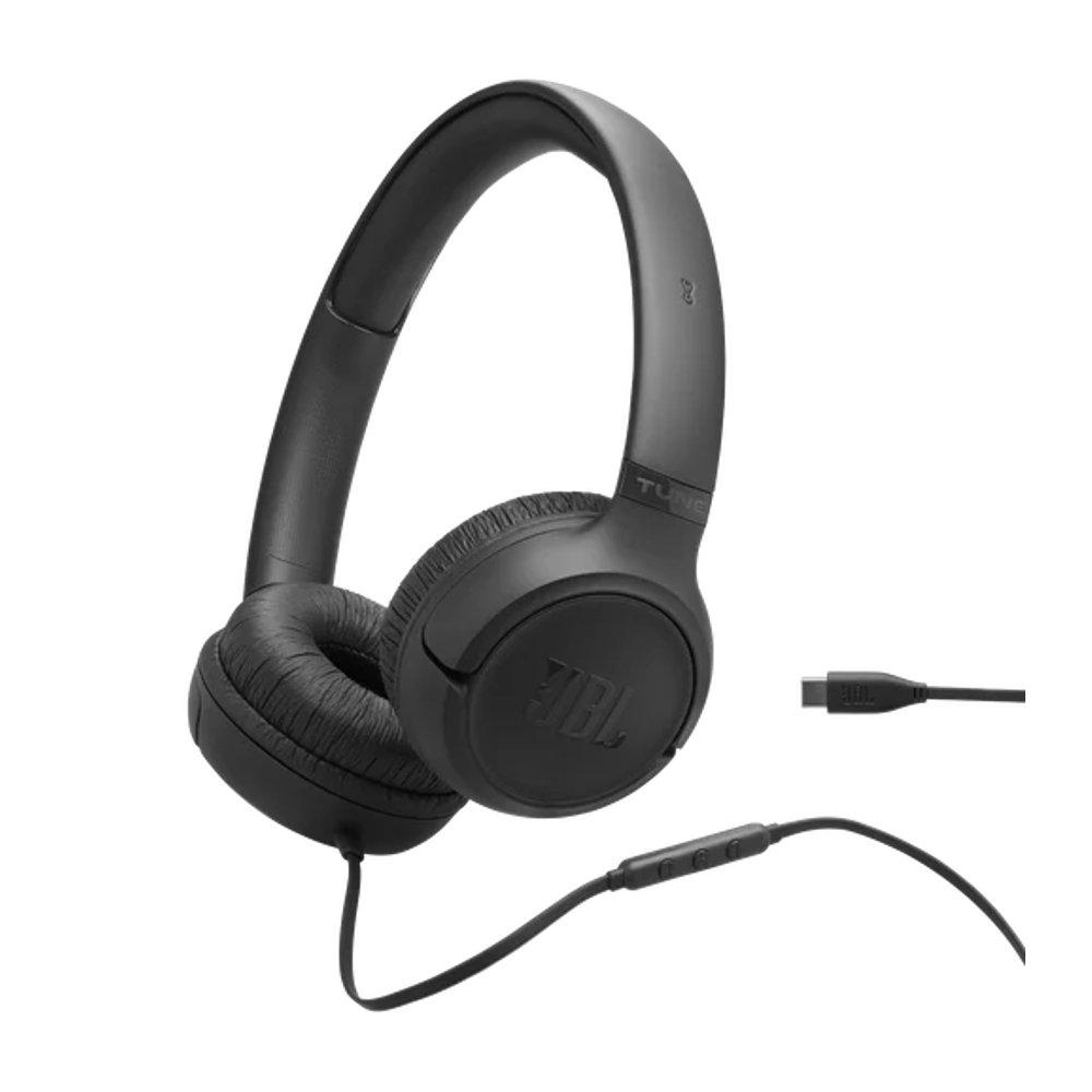 JBL Tune 530C Wired Headphone, JBLT530CBLK - Black